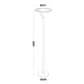Mind LED gulvlampe 23.9W sort