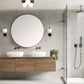 Nicosia 3-lys plafond IP44 sort/opal