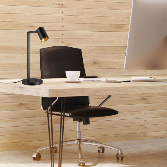 Oz K1 bordlampe sort/gull