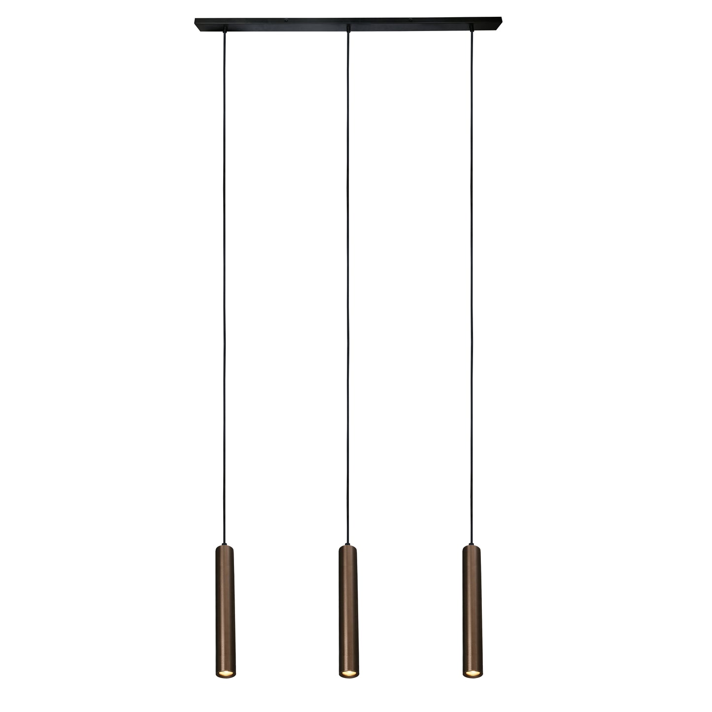 Oz mini K3 takpendel 3-lys sort/bronse