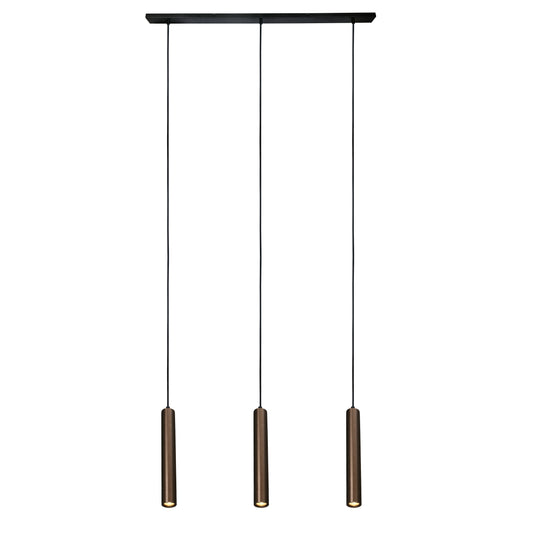 Oz mini K3 takpendel 3-lys sort/bronse