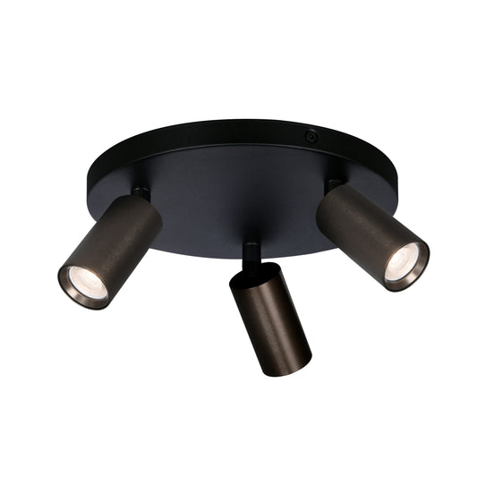 Oz mini K3 takspot rondell sort/bronse