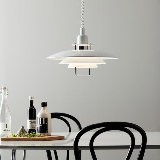 Primus ll pendel Ø43cm m/heis hvit