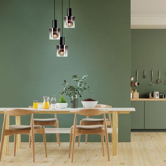 Imperial 3-lys takpendel rondell sort