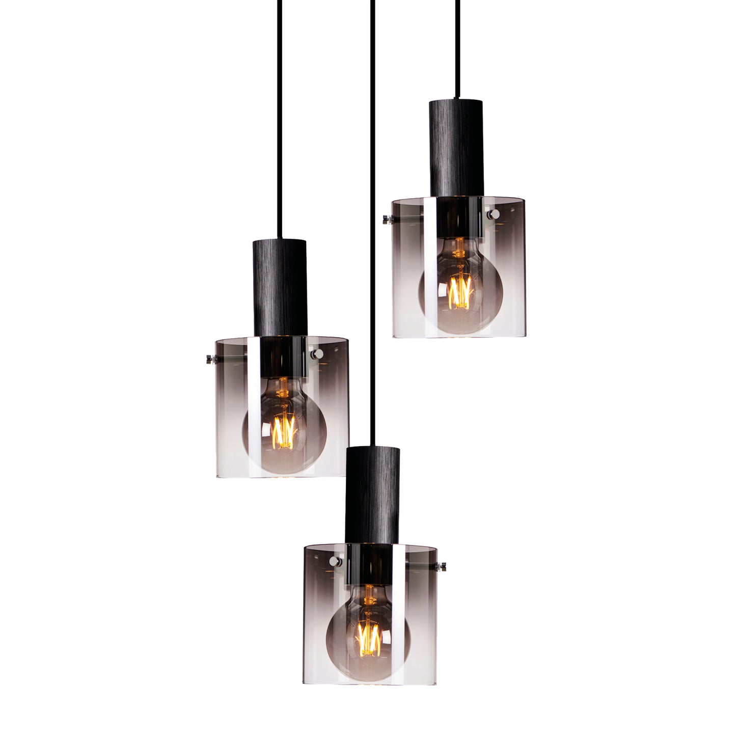 Imperial 3-lys takpendel rondell sort