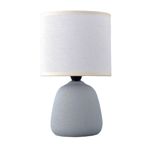 Liora bordlampe blågrå m/skjerm