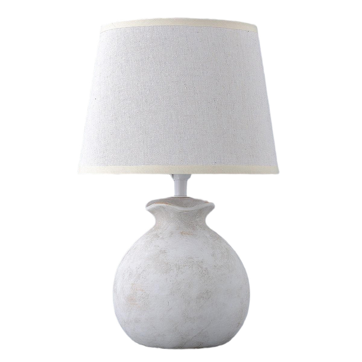 Athena bordlampe liten hvit m/skjerm