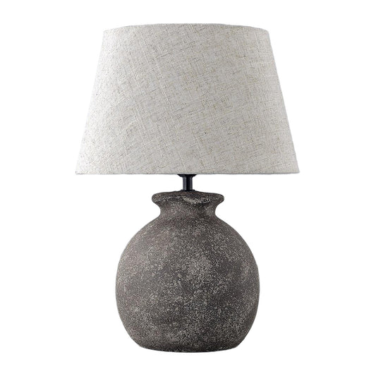 Athena bordlampe stor grå m/skjerm