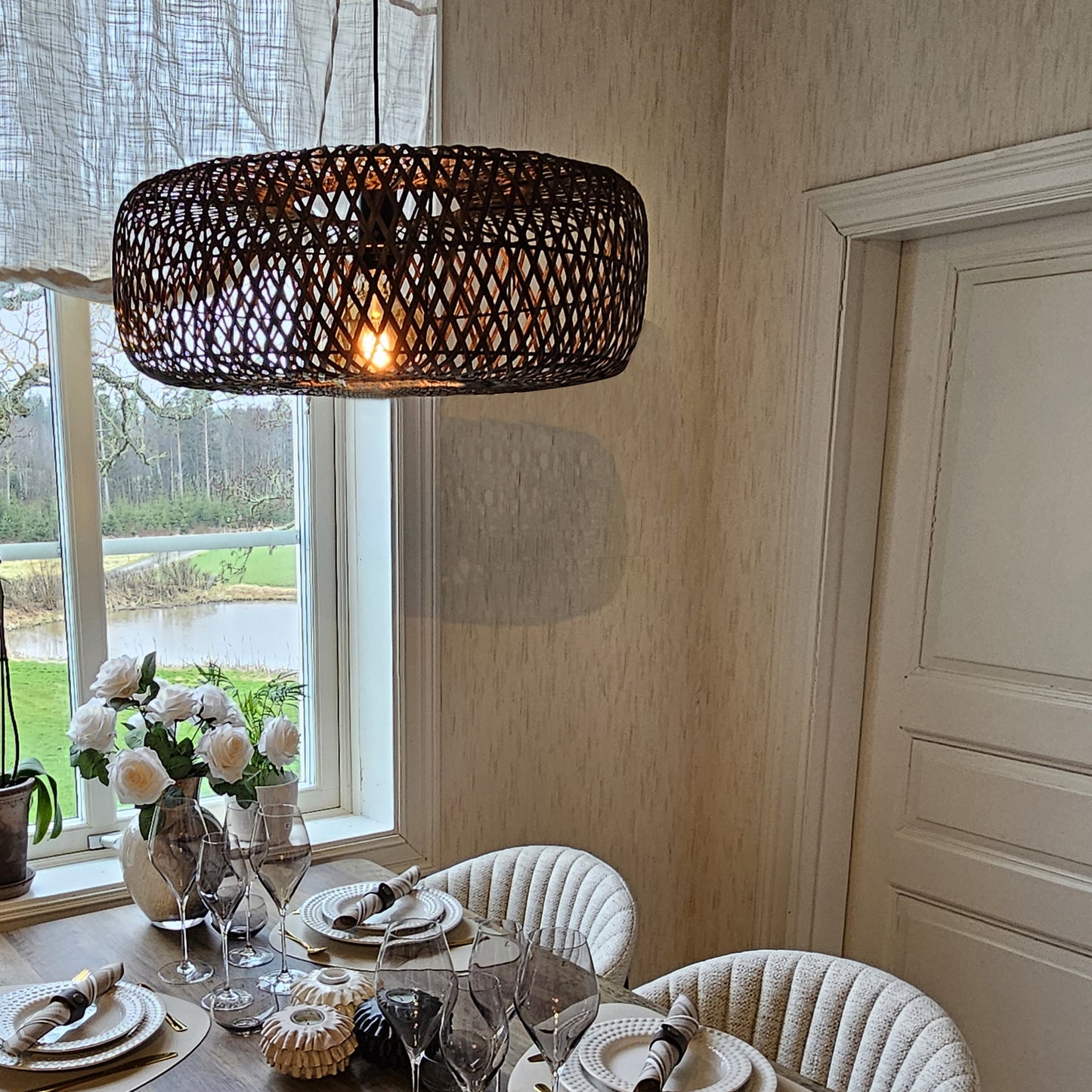 Nakuru takpendel brun Ø57cm