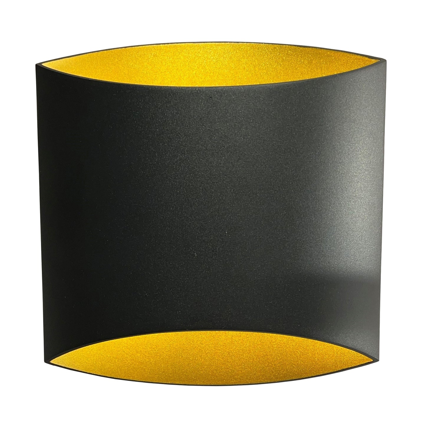 Shade X vegglampe 40W sort/messing