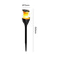 Solar garden spot 1W sort flame IP65