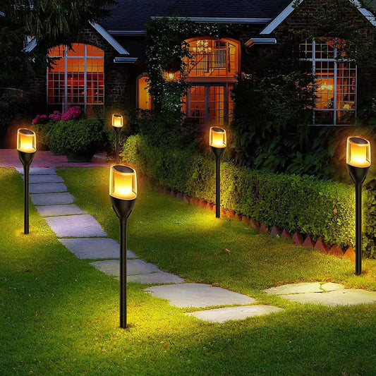 Solar garden spot 1W sort flame IP65
