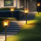 Solar garden spot 1W sort flame IP65