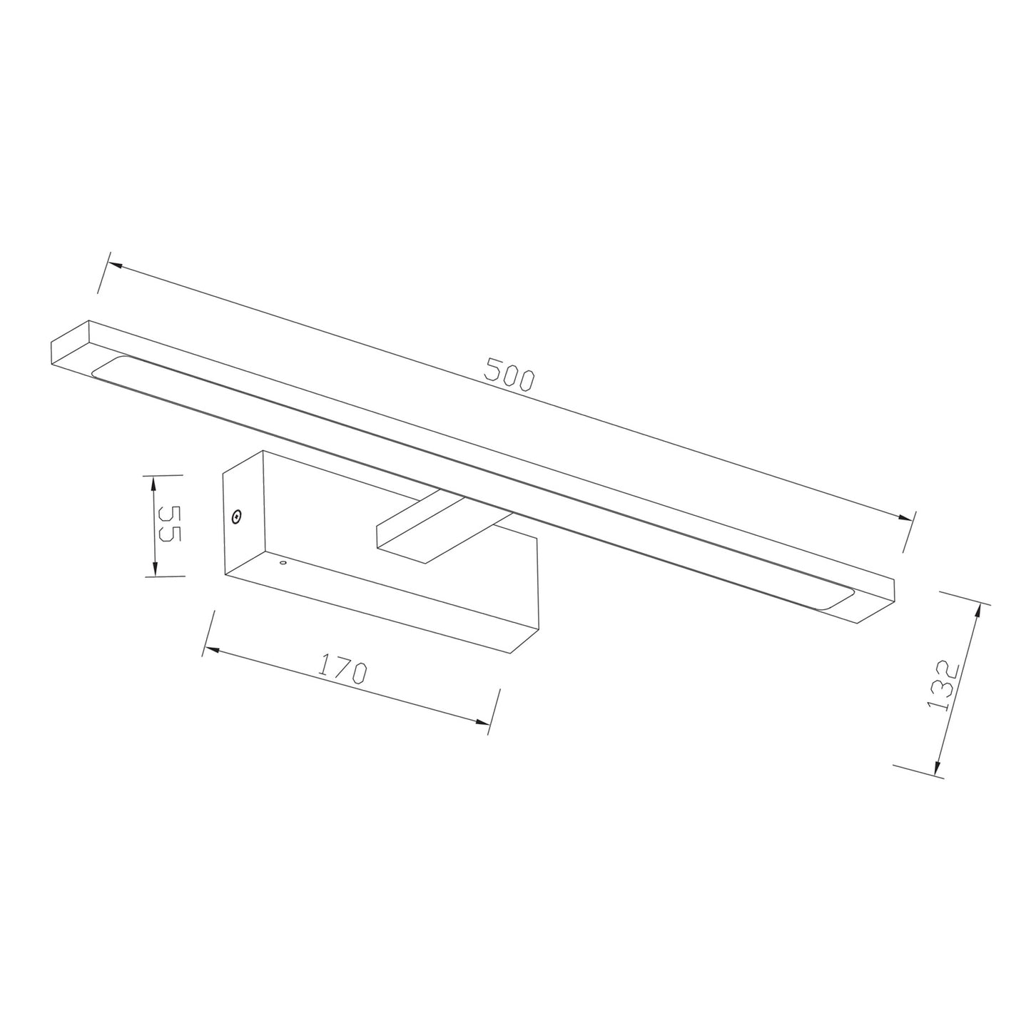 Specchio 50 baderomsarmatur krom IP44
