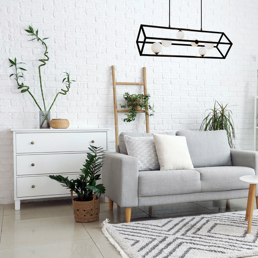 Tilt 6-lys pendel sort/opal