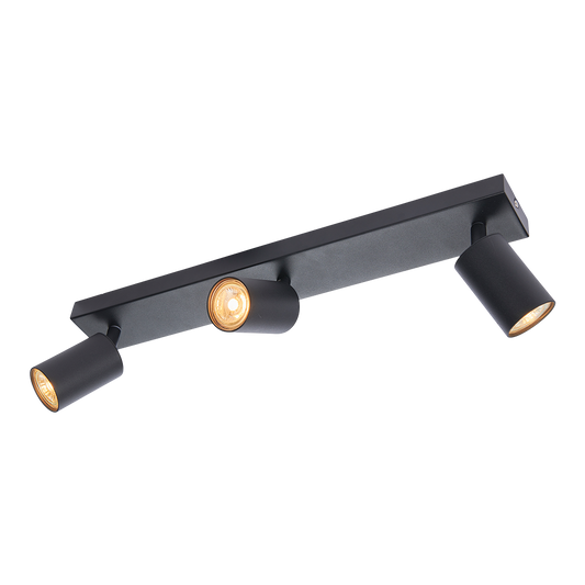 Toronto takspot 3-lys rekke sort