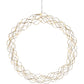Curly julepynt krans 45cm messing