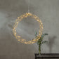 Curly julepynt krans 45cm messing