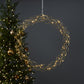 Curly julepynt krans 45cm messing
