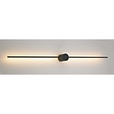 Eros LED vegglampe inn IP44 60cm sort