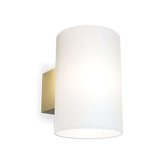 Evoke L vegglampe messing/opal