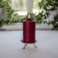 Flamme LED kubbelys 17cm rød