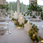 Flamme LED kubbelys 12cm hvit