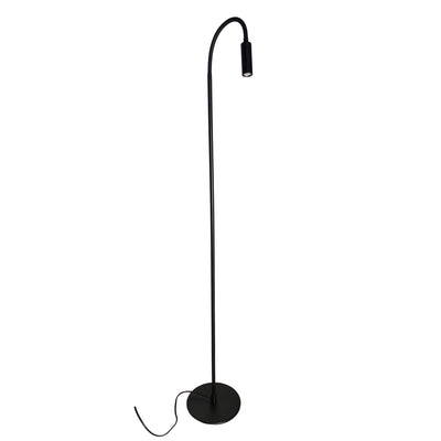 Flexi K1 LED gulvlampe sort m/dim