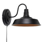 Grimsby vegglampe sort