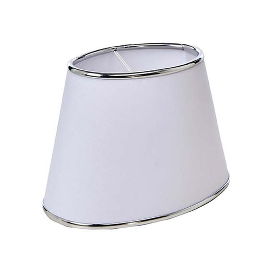 Laila skjem oval 20cm hvit/krom