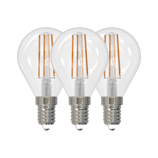 3pk LED E14 illum klar 4.9W dimbar