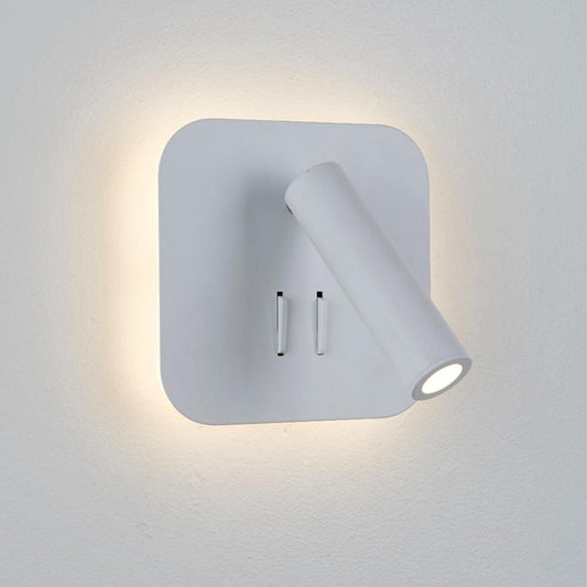 Mac square LED vegglampe hvit