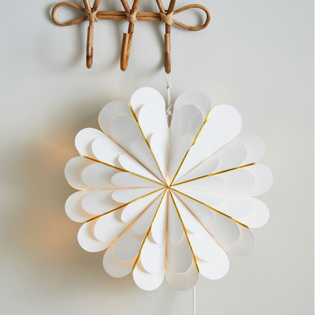 Marigold julestjerne 45cm hvit