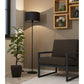 Maserlo gulvlampe sort