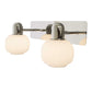 Messina 2-lys vegglampe IP44 krom