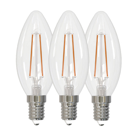 3pk LED E14 mignon klar 4.9W dimbar