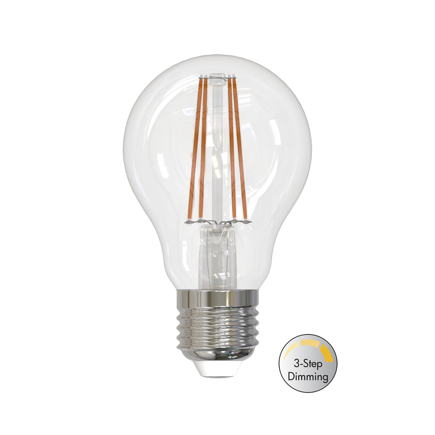 LM LED normal E27 klar 7W 806lm 2700K 3-step dim – Lampemagasinet