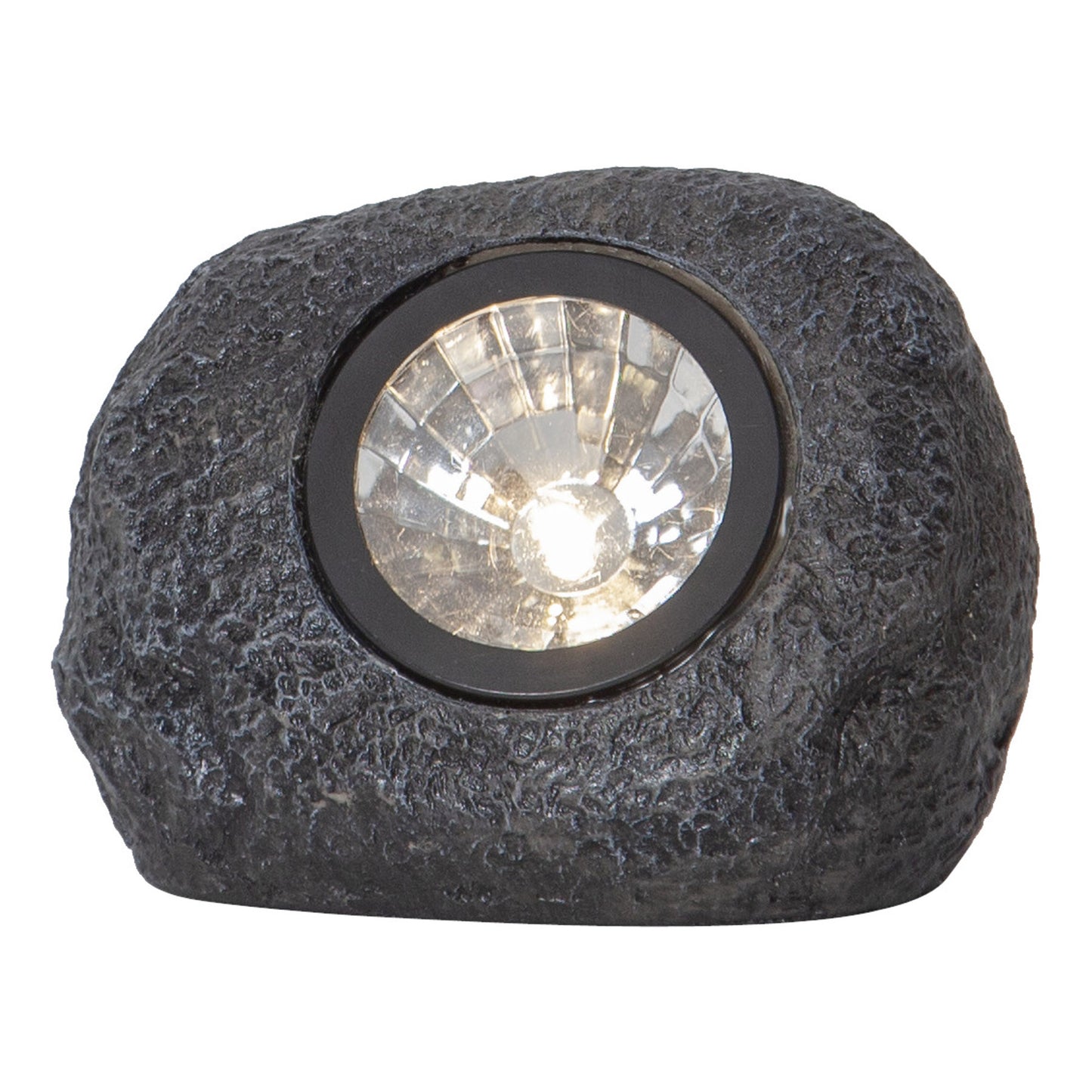 Rocky LED spotlight m/solcelle grå
