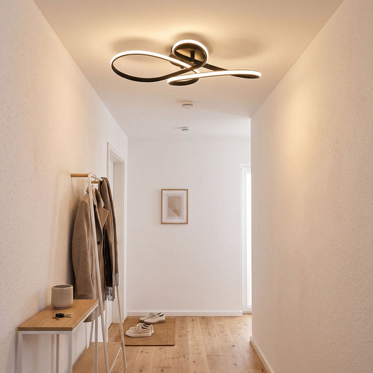 Sløyfen takplafond 40W sort