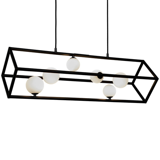 Tilt 6-lys pendel sort/opal