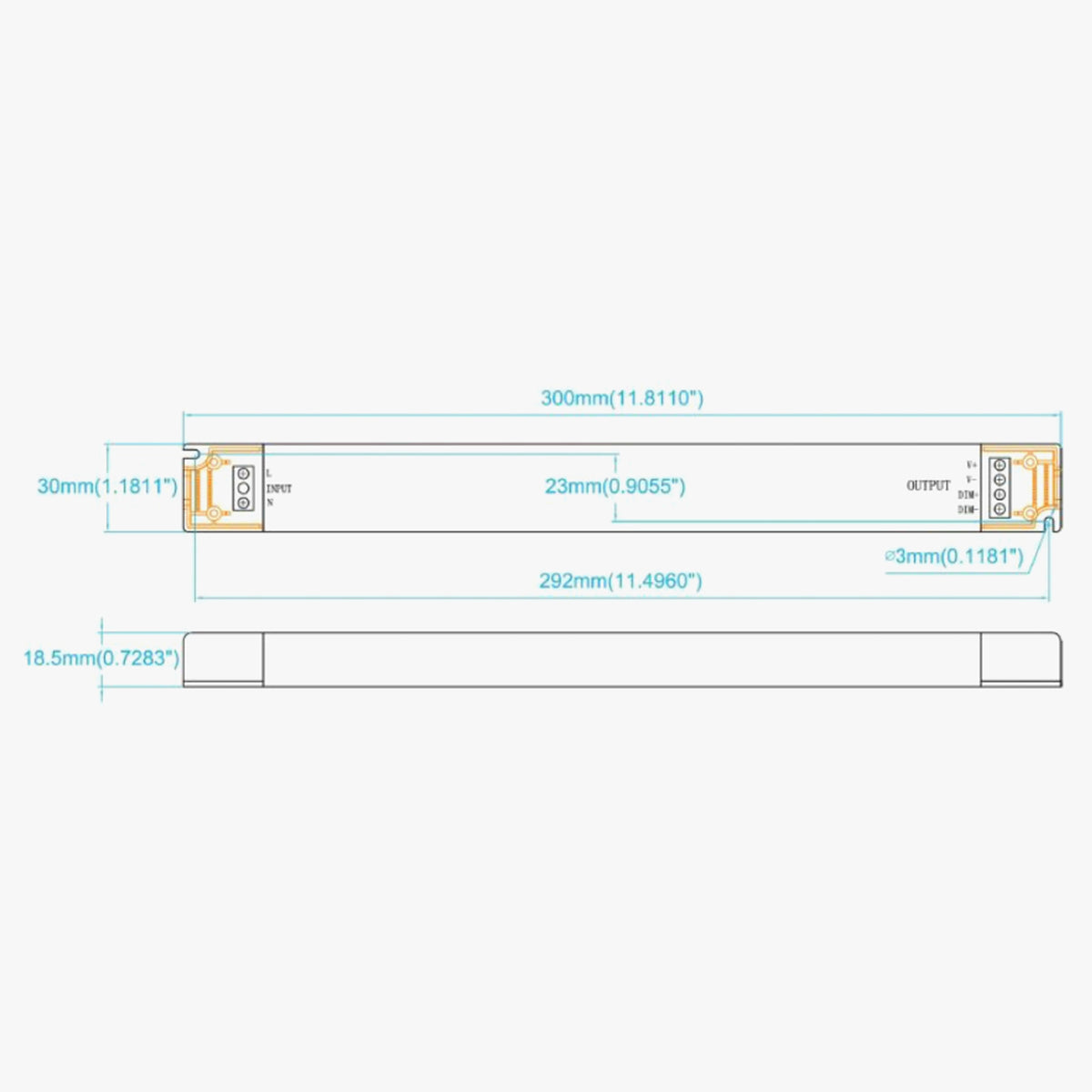 Microline MicroLine SC Power LED trafo 60W 24V dimbar – Lampemagasinet