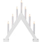 Trill 7-lys adventsstake hvit