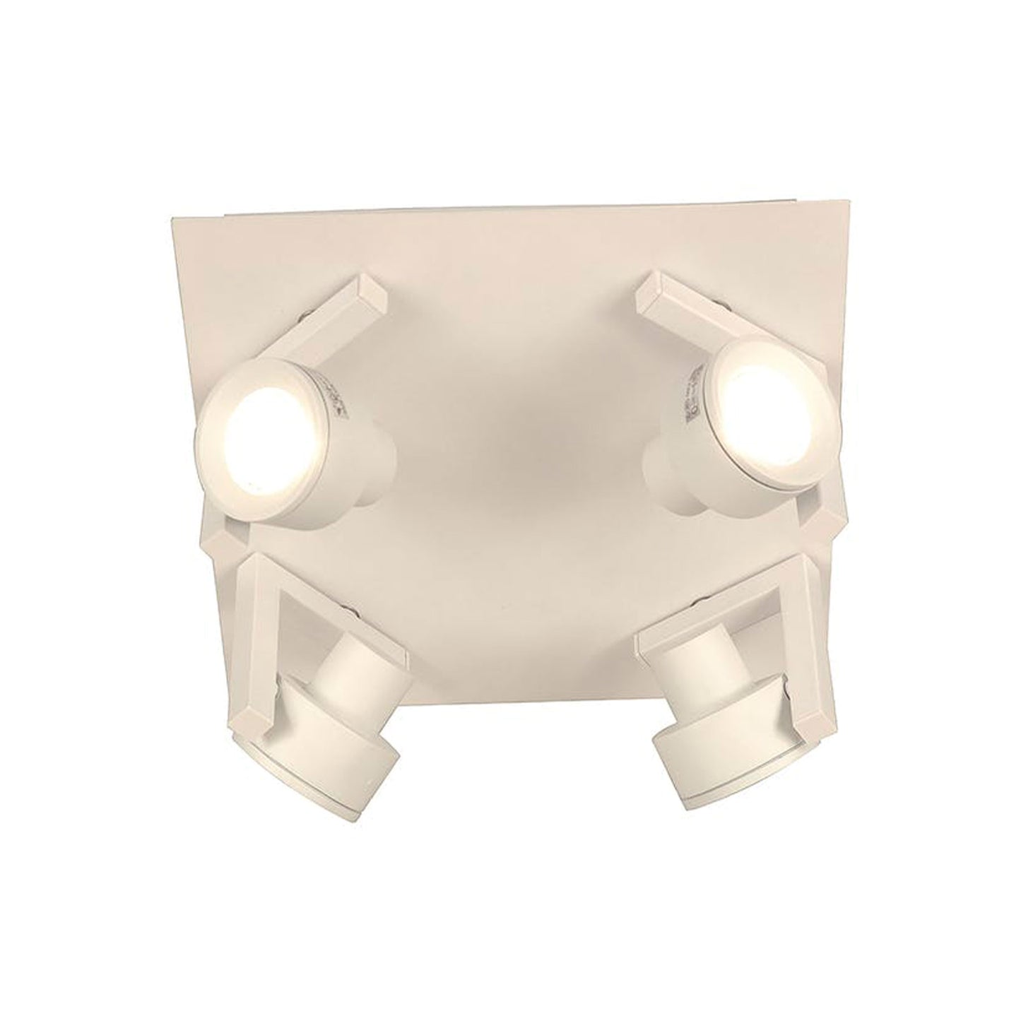 Vinkel 4-lys takspot hvit