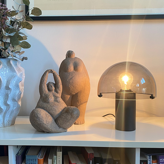 Asker bordlampe sort/sotet