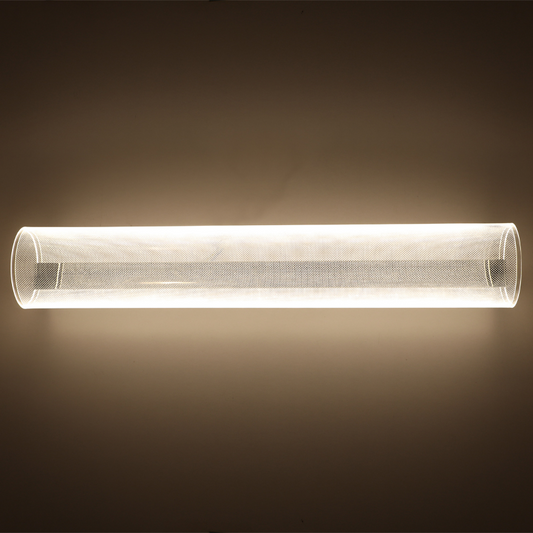 Grasiøs LED baderomslampe krom/klar