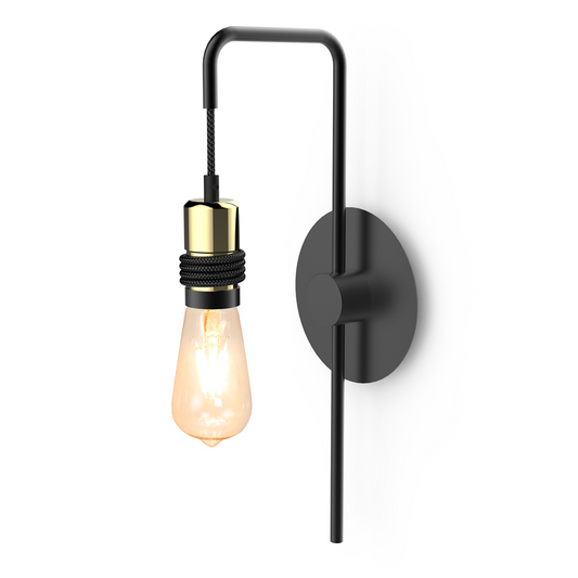 Indonesia vegglampe sort