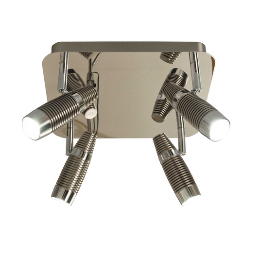 Havanna LED 4-lys takspot satin/krom