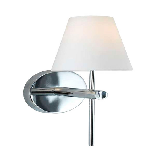 Frank vegglampe IP44 krom