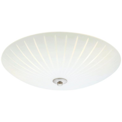 Cut takplafond 43cm hvit/stål