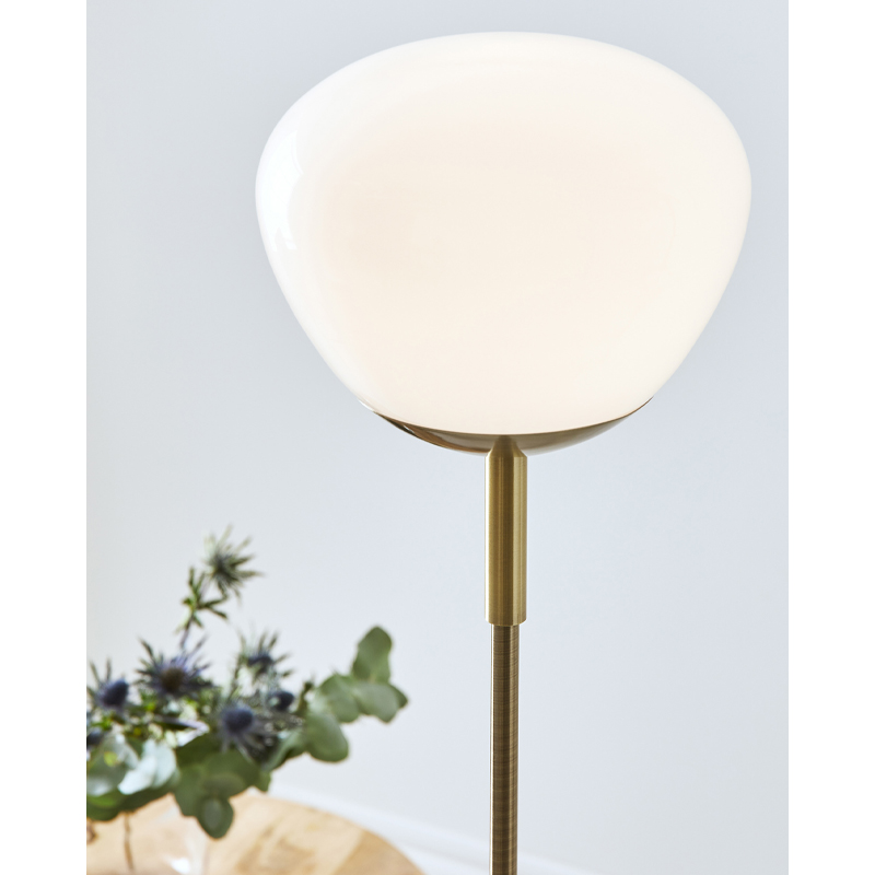 Rise gulvlampe antikk/hvit